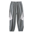 thumbnail image 2 of Fesfesfes Boys Girls Summer Mesh Quick Dry Jogger Pants with Elastic Waist and Pockets, Lightweight Breathable Repellent Outdoor Sweatpants for School Sports Play, Kids Ages 4-14 Years, 2 of 5