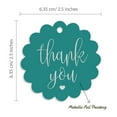 thumbnail image 6 of Inkdotpot 100 Pack Thank You Bridal Shower Favor Paper Tags Craft Real Silver Foil Hang Tags, 6 of 7