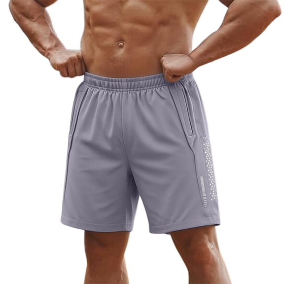 FUZHIQ Men's Gym Shorts 8 Inch Inseam High Waist Drawstring Twill Chino Short Quick-Dry Lightweight Summer Beach Shorts Sports with Pockets,L