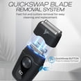 thumbnail image 5 of HUMMINGBIRD MK2 Afeitadora de lámina compacta: sin rasguños, sin cortes, sin quemaduras de afeitar, afeitadora facial para hombres, portátil USB C recargable, maquinilla de afeitar eléctrica con cabez, 5 of 5