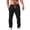 Black, variant on Men's Casual Pants Relaxed Fit Trousers with Pockets Pants