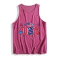 thumbnail image 4 of Goodtrade8 Women's July 4th Tank Tops Summer Sleeveless Shirts Pullover Red White and Blue Casual American Flag Crew Neck Patriotic Shirts for Women Outdoor, 4 of 5