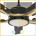 thumbnail image 6 of Smaair 52" 5-Blade Black and Gold Ceiling Fan with LED Light Kit & Remote Control, 6 of 9