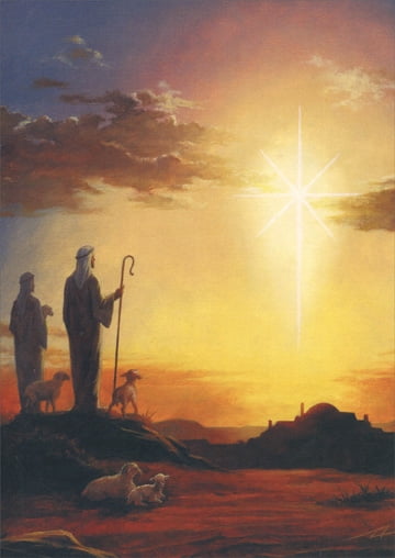 LPG Greetings Shepherds Religious Christmas Card - Walmart.com - Walmart.com