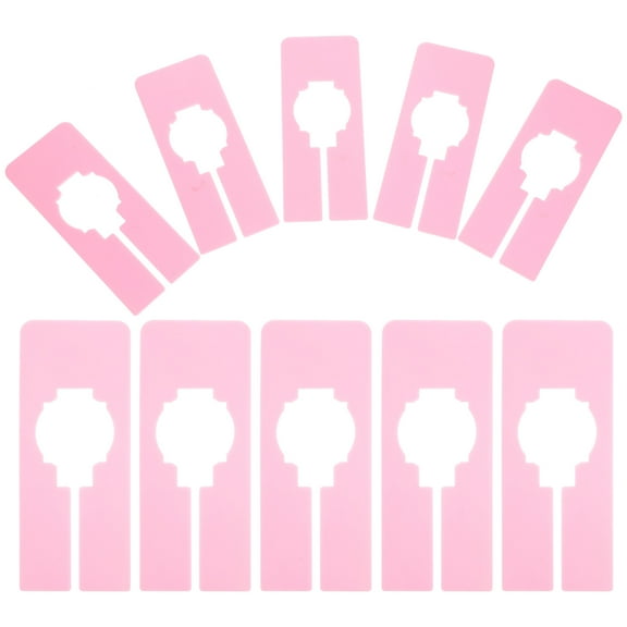 Raindrops  10 PCS Closet Separators for Clothes Drawer Dividers Baby Wardrobe Size Pink