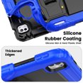 thumbnail image 5 of for iPad Pro 11 Inch (M4 2024/M5 2025) Case, 3in1 Heavy Duty Shockproof Tablet Case with Stand, Shoulder Strap, Blue, 5 of 6