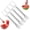 4Pcs, variant on 2-in-1 Stainless Steel Fruit Cutter, Watermelon Fork Slicer Tool, Watermelon Slicer and Fork, Dual Head Knife with Round Handle for Kitchen Fruit Cubes