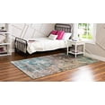 thumbnail image 3 of Unique Loom Aurora Botanical Vintage Abstract Area Rug, 10 x 13 Feet, Teal/Beige, 3 of 5