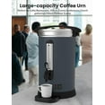 thumbnail image 2 of Commercial Coffee Urn with Double Wall Insulation, Stainless Steel Electric Thermal Carafe, Auto Keep Warm, Removable Lid & Spigot – Ideal for Cafe, Restaurants and Events - 12L, 2 of 7
