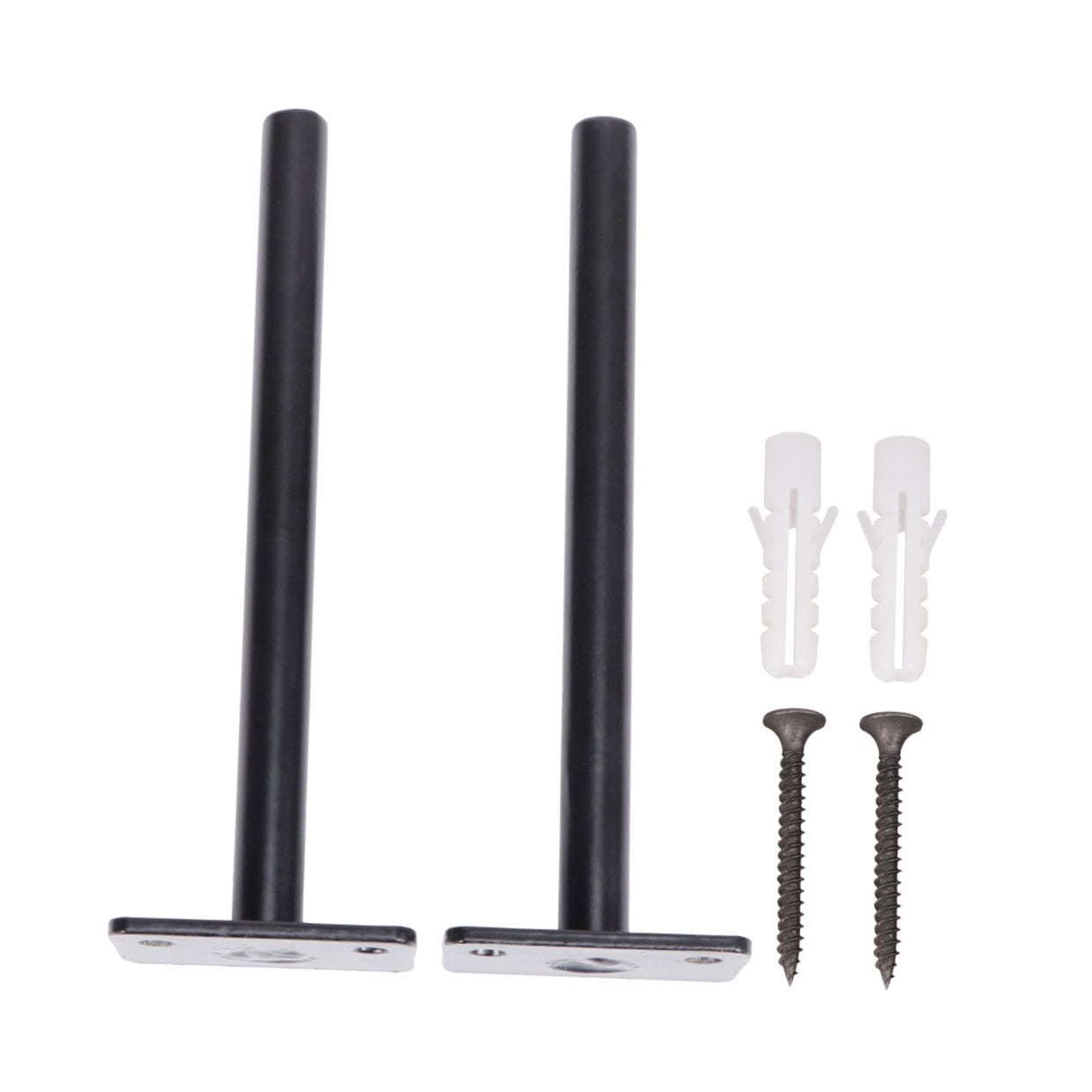 Masteelf  2 Pcs Floating Shelf Bracket with Screws and Expansion Wall Brackets Flush Mount