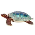 thumbnail image 1 of Sea Turtles Ornament, Multi Purpose Alloy Material Turtles Shaped Jewelry Box Storage Function Bright Color  For Gifts, 1 of 8