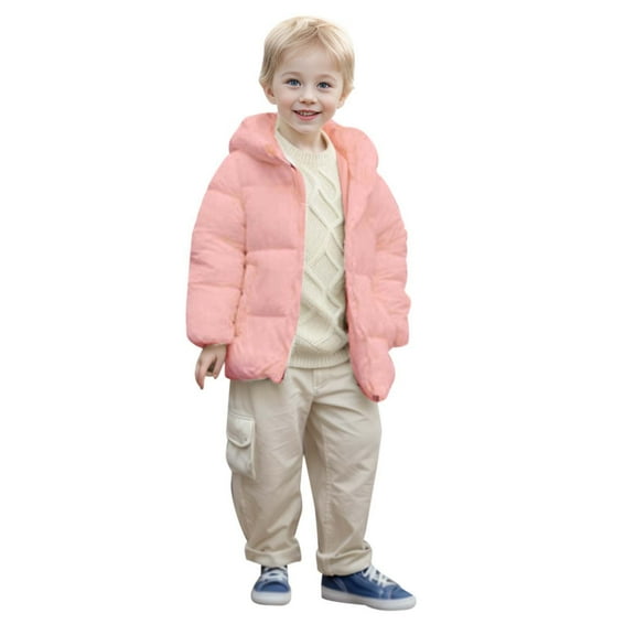 Boys Girls Winter Coats Girls Warm Hooded Jacket Clothes Lightweight Puffer Jacket for Kids Snow Jacket Down Snow Jacket Coat Outerwear