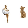 thumbnail image 1 of Figura De Resina De Gata, Escultura De Arte Abstracto, Estatua Decorativa, Recuerdo Creativo, Adorno Coleccionable Para Oficina, Entrada, Estantería, Sala De Estar Y Dormitorio., 1 of 6