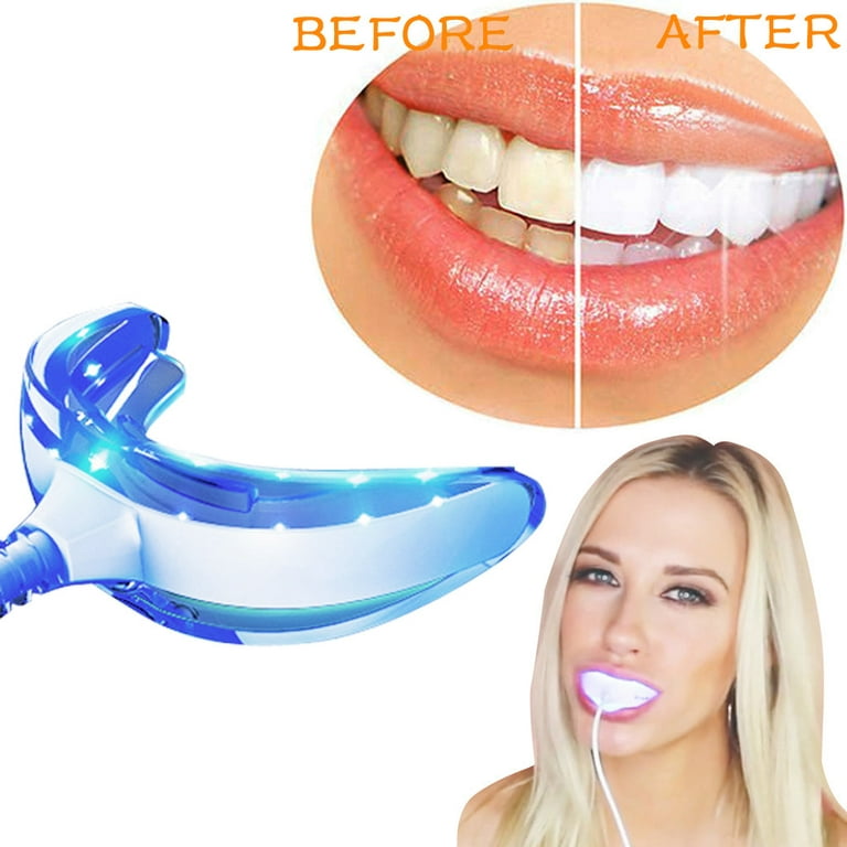 Teeth Whitening Tooth White Kit LED Light Whitener For iPhone Safe Teeth Whitening Cleaning - Walmart.com