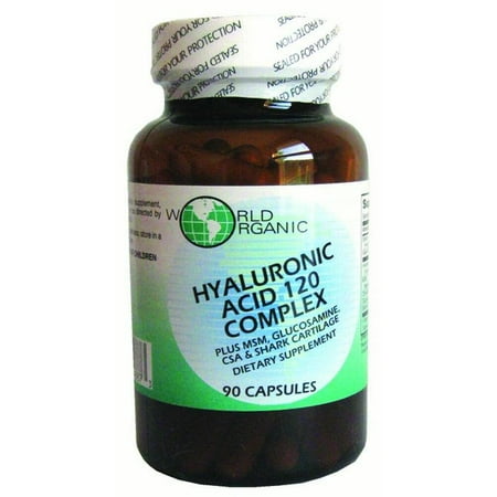 World Organics Hyaluronic Acid Complex, 90 Ct
