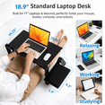 thumbnail image 3 of Ktaxon 360° Adjustable Folding Laptop Notebook Desk + Cooling Fan Table Stand Bed Tray, 3 of 6