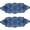 Blue, variant on BomHCS 7 in x 21 in Lace Placemats Handmade Crochet Table Doilies Knitted Pineapple Eyes Flower Doily Kitchen Place Mats, Set of 2