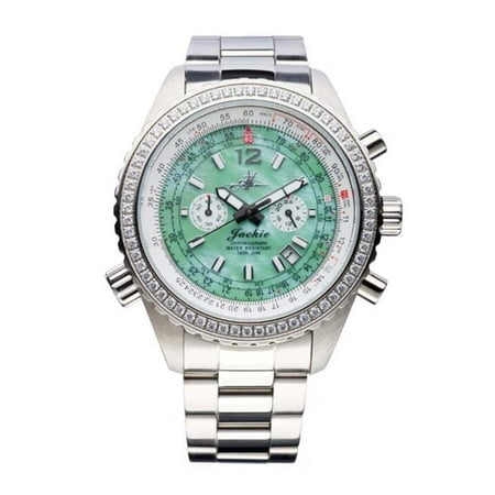 Abingdon 0610696150615 Aviatrix Collection Jackie - Seaplane Green Stainless Steel Women Watch