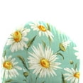 thumbnail image 4 of Jordan Manufacturing 49" x 20.5" Daphne Iceberg Aqua Floral Rectangular Outdoor Adirondack Chair Cushion with Back Strap, 4 of 8