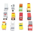 thumbnail image 1 of 12pcs Wooden Toy Cars Set,  Comic Style Mini Trucks Children Promote Learning Traffic Cognitiv Cartoon Toy Car  Educational Car Model Toys For Kids Aged 3 Years, 1 of 8