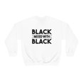 thumbnail image 2 of Black Mixed with Black Unisex Sweatshirt S-3XL Black is Beautiful Pride, 2 of 5