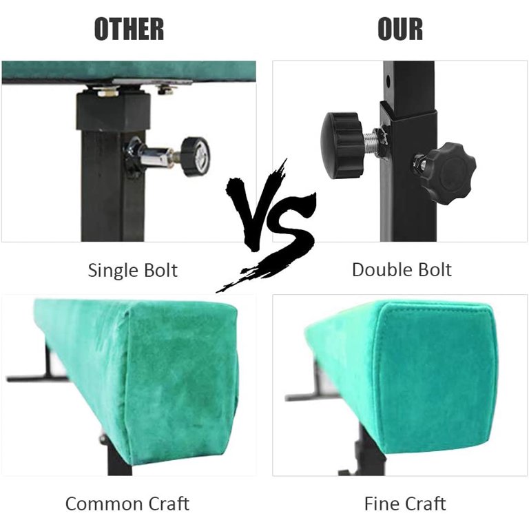 FBSPORT 8ft Balance Beam: Folding Floor Gymnastics Equipment For Kids