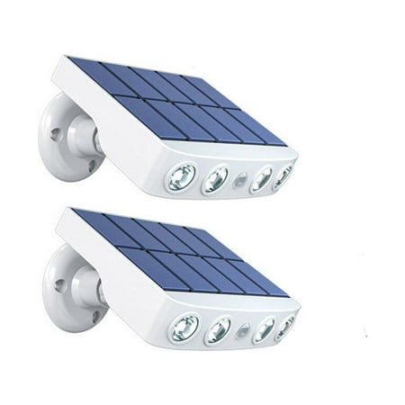

DESTYER 2 Pieces Street Lights Sensor Lamp Multicolored Body Sensing Shockproof Wall-mounted Multipurpose Waterproof Handily Install White White Light