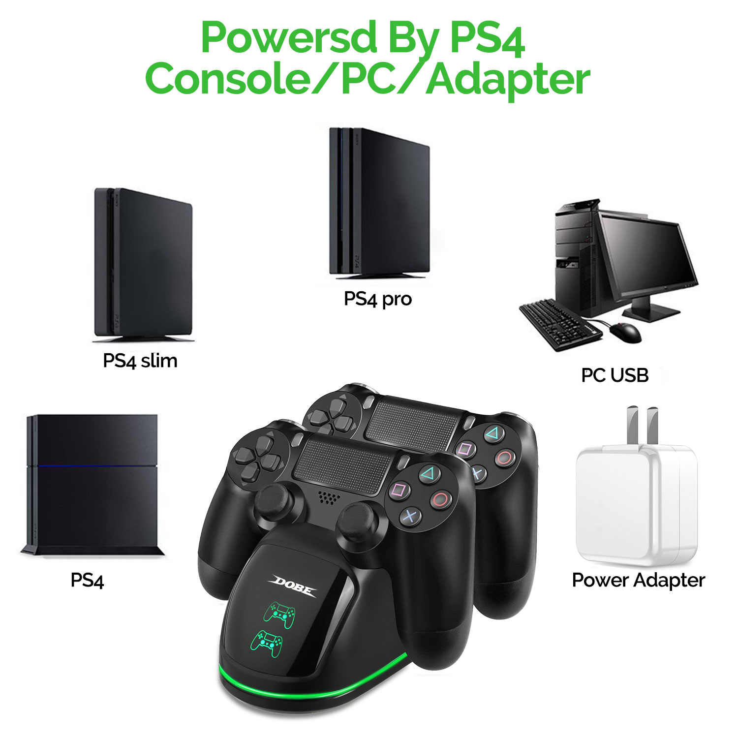 TSV Dual Controller Charging Station for PS4 photo 2