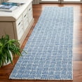 thumbnail image 2 of SAFAVIEH Micro-Loop Charlotte Solid Runner Rug, Navy/Ivory, 2'3" x 9', 2 of 7