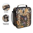 thumbnail image 2 of Square Lunch Bag 10.5*3.5*9.5 Inches Cooler Bag Lunch Bag Insulation Portable Durable Fashion Beautiful Giraffes and Flowers, 2 of 6