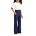 thumbnail image 2 of Yoga Bootcut Pants for Girls High Waisted Flare Leggings Bell Bottoms with Pockets 6-15T, 2 of 5