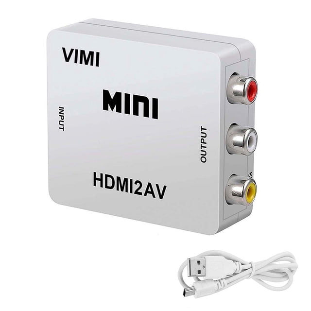 Convertidor De Imagen De Hdmi A Rca Av Audio Video Adaptador Para Tv
