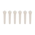 thumbnail image 1 of 6Pcs Guitar Pegs Simple Replacement Excellent Workmanship Natural Colors Guitar Bridge Pins for Folk Guitar Ukulele(BFLG White 05 ), 1 of 5