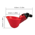 thumbnail image 3 of Tazas de agua potable para aves de corral, máquina de taza de agua de pollo de plástico automática yeacher  Copas para beber aves de corral, 3 of 7