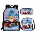 thumbnail image 2 of KUIFORTI Lunch Bag Ice Packs Printed Pencil Bag Handbag Purse Backpack Shoulder Bag with Adjustable Strap, Cute Corgi Hawaii Palm, 2 of 7