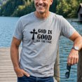 thumbnail image 3 of Jollimate God Is Good All The Time T-Shirt, Christian Faith Cross Graphic Tee, Men's Shirt, 3 of 5
