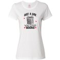 thumbnail image 3 of Inktastic Just a Girl Who Loves Books Women's T-Shirt, 3 of 5