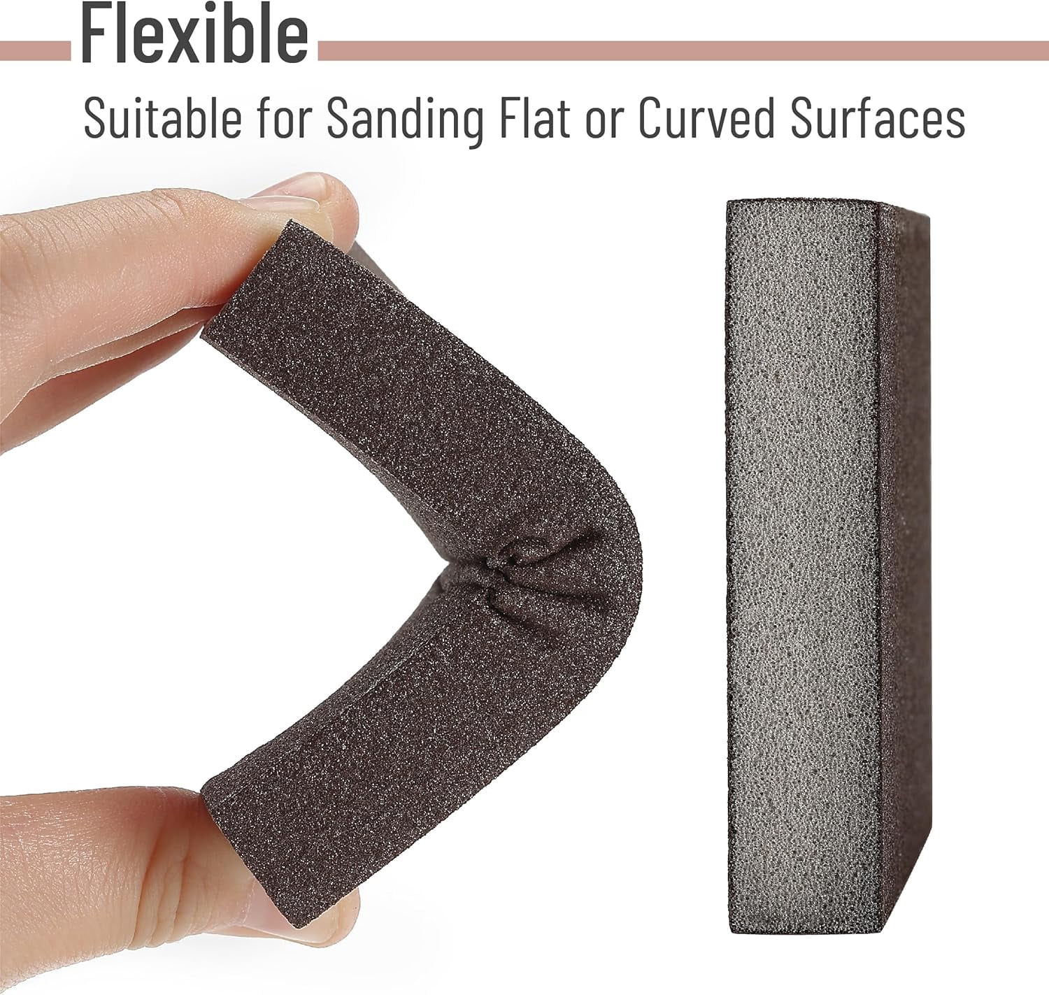 6Pcs Sanding Sponge 180 Grit Sanding Block Washable And Reusable For