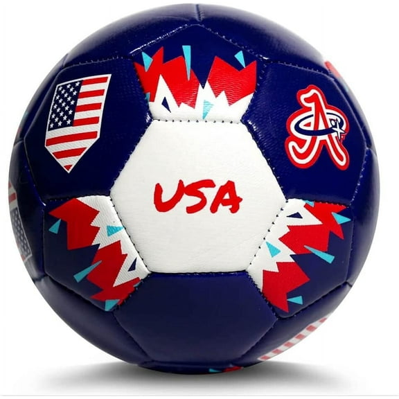 A Plus Collectibles Copa America 2024 USA Mini Soccer Ball, Blue, Size 2