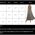 thumbnail image 2 of Vestido largo bohemio con volantes y un hombro sin mangas con estampado floral de verano para mujer, 2 of 5