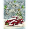 Pintura de diamante, coche de Navidad, taladro redondo completo, imagen de dibujo de diamantes de imitación Hugtrwg Para estrenar