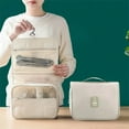 thumbnail image 3 of 7pcs Set Travel Organizer Storage Bags Suitcase Packing Cubes Set Cases Family Portable Luggage Clothes Shoe Tidy Pouch Fold 7pcs Begin, 3 of 6