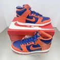 thumbnail image 2 of N I-K-E Dunk High Retro New York Knicks Orange Royal Blue Size Men 13M W BOX ??, 2 of 6