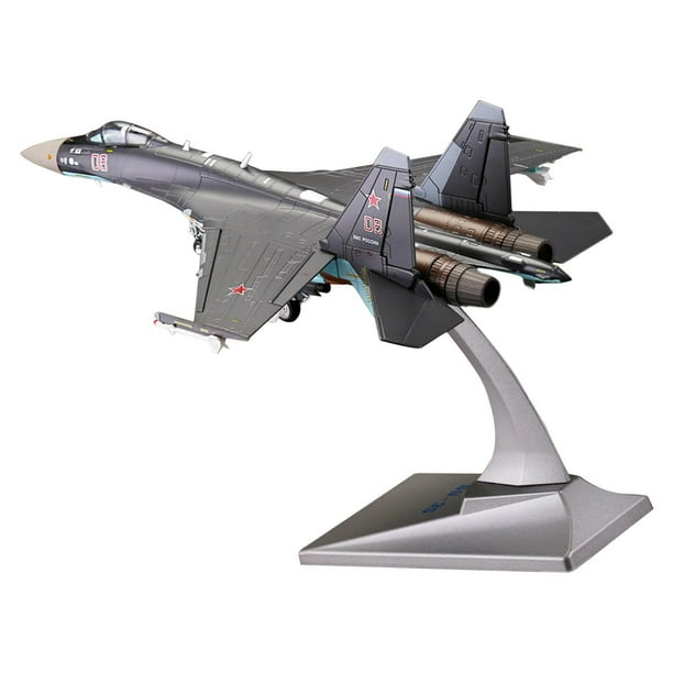 Modelo de avión a escala 1:72 con soporte, regalo de recuerdo, coleccionables, modelo de caza de aleación fundida para estante, sala de estar, Bar, Gris