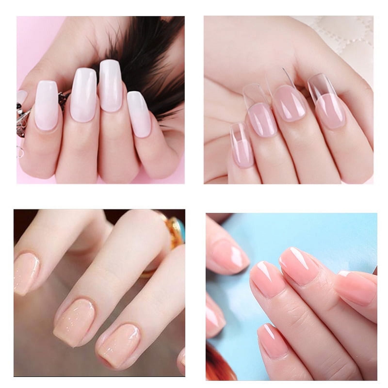 Poly Nail Gel Kit Temperature Color Changing Extension Builder Gel Nail Enhancement Nail Thickening Solution for Beginner Starter Specialist Professional Nail Art Manicure DIY Salon