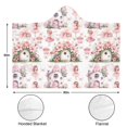 thumbnail image 3 of Wearable Blanket,Fairy Princess Mushroom Pattern Hooded Wearable Flannel Blanket for Adults & Teens,Winter Poncho Shawl Wrap Cape Cozy Anti-Pill,60"x80", 3 of 5