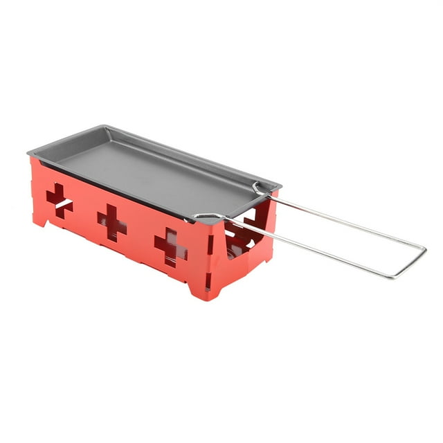 Cheese Melting Pan, Mini Portable Cheese Raclette Cheese Melter BBQ Cheese Rotaster Grill Pan, For Melting Cheese