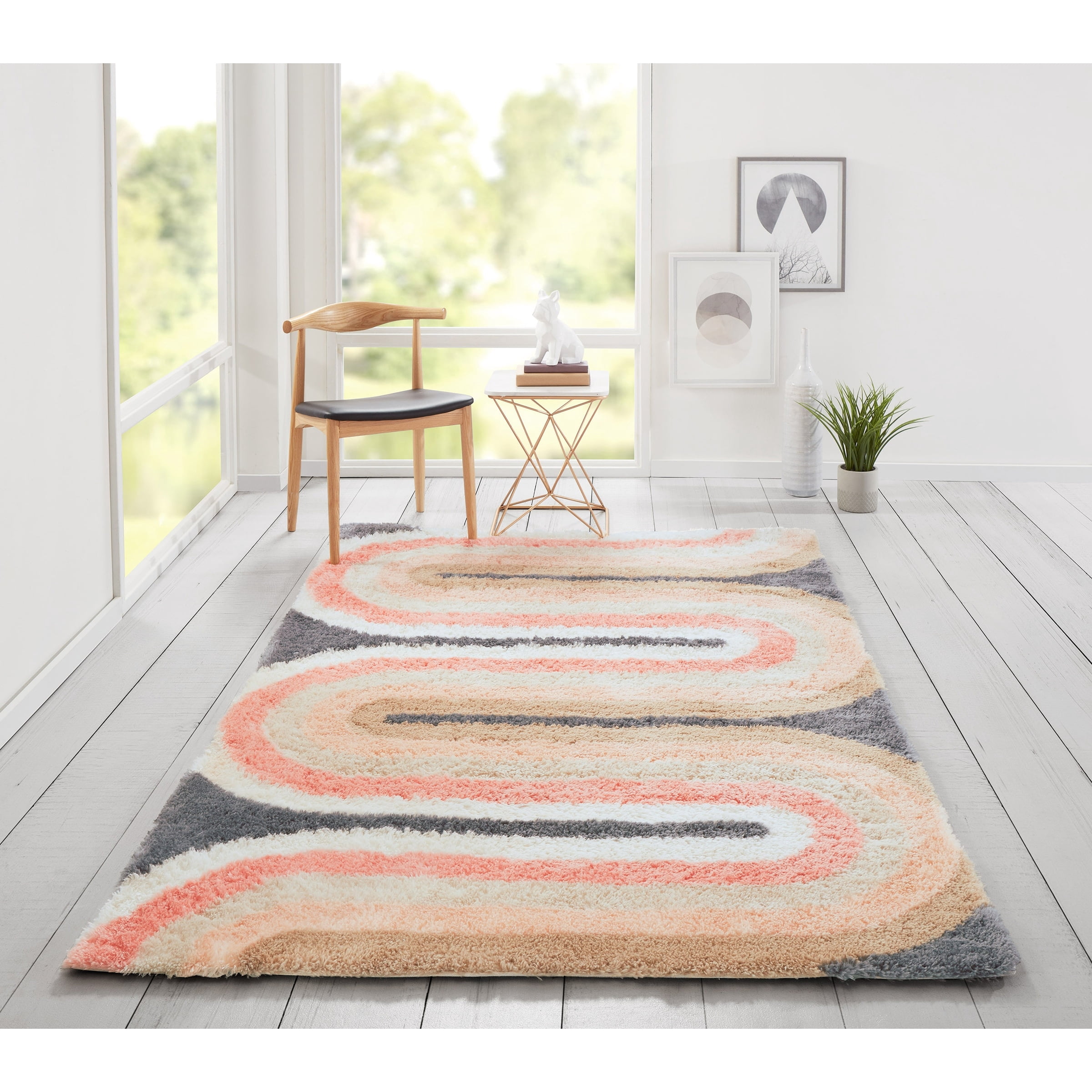 Novogratz Retro Wave Pastel Rug, PASTEL