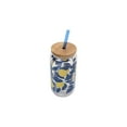 thumbnail image 4 of Mainstays by Becky G. & Alejandra 20-Ounce Acrylic Can Shape Tumbler, Lemon & Blue, 4 of 7