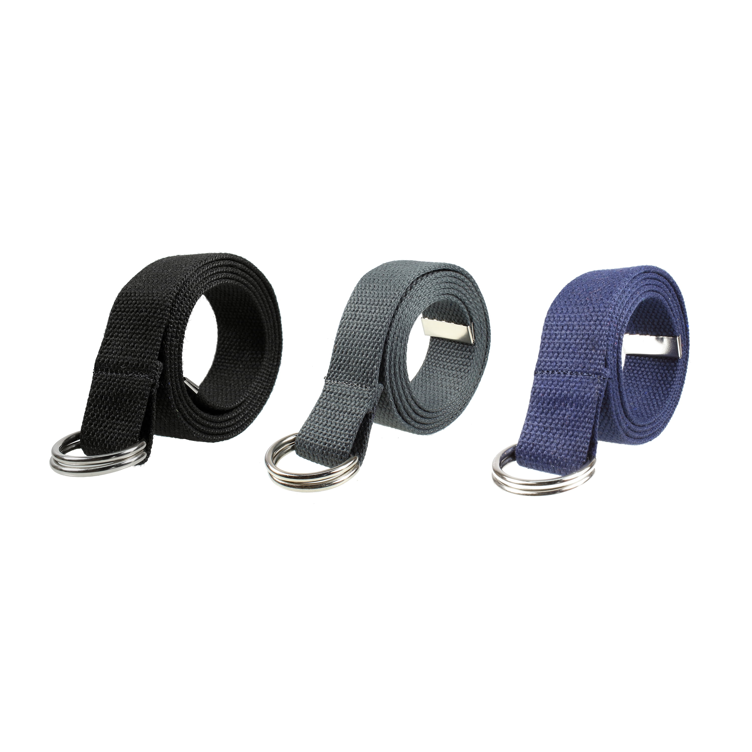 Accessoires Riemen & bretels Riemen Canvas Web Belt Metal Double D Ring Buckle for Men Women Casual Cloth Military Style Belt 1 1/2" Wide 